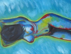 Picturi cu potrete/nuduri Blue nude