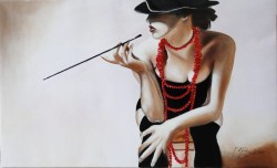 Picturi cu potrete/nuduri Smoking