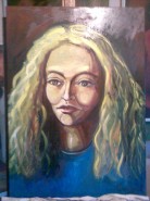 Picturi cu potrete/nuduri Ochi albastri