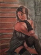 Picturi cu potrete/nuduri Ganditoarea