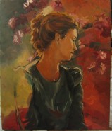 Picturi cu potrete/nuduri Printre flori 