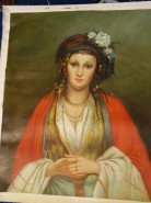 Picturi cu potrete/nuduri Tiganca frumoasa