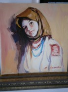 Picturi cu potrete/nuduri Fetita de la tara