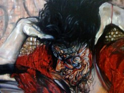 Picturi cu potrete/nuduri Detail of bodypainting