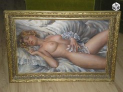 Picturi cu potrete/nuduri Frumusete dormind