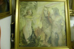 Picturi cu potrete/nuduri Scena mitologica deosebita