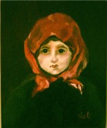 Picturi cu potrete/nuduri Fetita cu basma