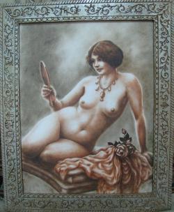 Picturi cu potrete/nuduri Retro nud