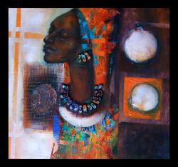 Picturi cu potrete/nuduri african girl
