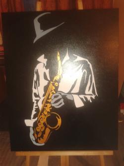 Picturi cu potrete/nuduri saxofonist1