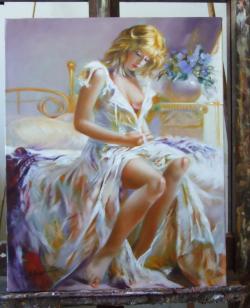 Picturi cu potrete/nuduri Doamna A