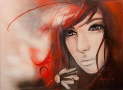 Picturi cu potrete/nuduri burning red