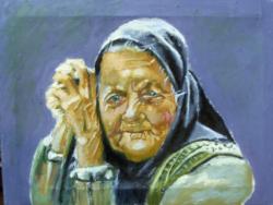 Picturi cu potrete/nuduri Old Shepard Woman