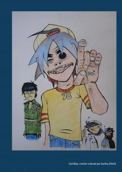 Picturi cu potrete/nuduri Gorillaz