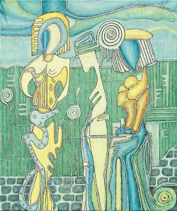 Picturi cu potrete/nuduri Trei gratii 2