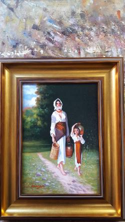 Picturi cu potrete/nuduri pe alee