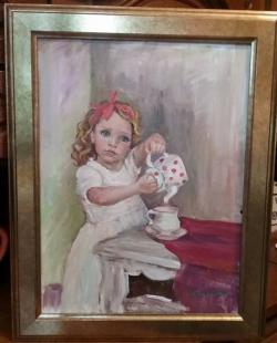 Picturi cu potrete/nuduri Poftiti la un ceai