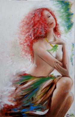 Picturi cu potrete/nuduri light and colors -red