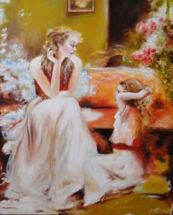 Picturi cu potrete/nuduri poveste de Craciun