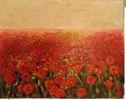 Picturi cu potrete/nuduri Camp cu maci