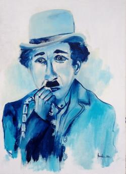 Picturi cu potrete/nuduri chaplin ipostaza