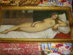 Picturi cu potrete/nuduri Femeia nud intins