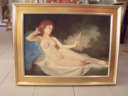 Picturi cu potrete/nuduri lany fekvo tukorel