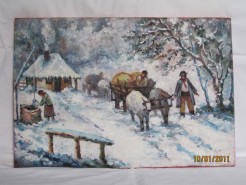 Picturi de iarna Peisaj de iarna 1
