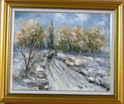 Picturi de iarna Iarna pe camp