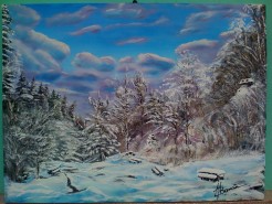 Picturi de iarna Pietrele lui solomon brasov