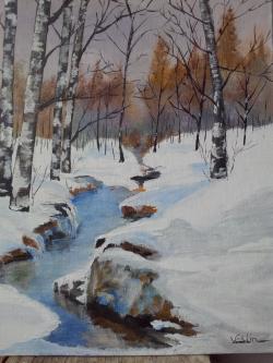 Picturi de iarna Parau inghetat