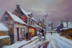 Picturi de iarna iarna pe strada
