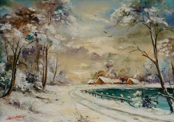 Picturi de iarna Iarna- 4