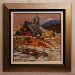 Picturi de iarna casa in apuseni