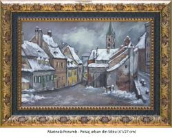 Picturi de iarna Peisaj urban din Sibiu