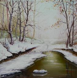 Picturi de iarna iarna verde