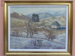 Picturi de iarna Iarna la stana