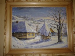 Picturi de iarna Strada in baia mare