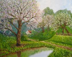 Picturi de primavara Primavara -