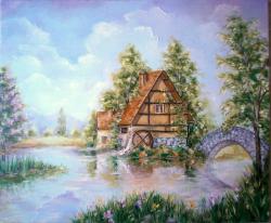 Picturi de primavara Au inflorit Salcamii