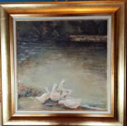 Picturi de primavara rate la rau 