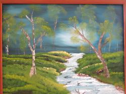 Picturi de primavara seara in padura