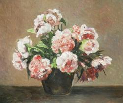 Picturi de primavara bujori in vas 5