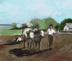 Picturi de primavara lucrarea pamantului in trecut