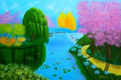 Picturi de primavara Pamantul Promis