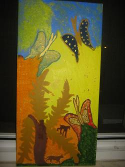 Picturi de primavara fluturi