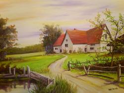 Picturi de primavara la conac .