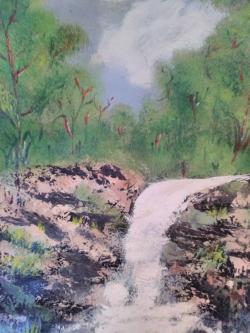 Picturi de primavara Cascada primavara