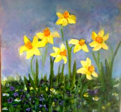 Picturi de primavara Flori de primavara