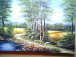 Picturi de vara vara la marginea padurii